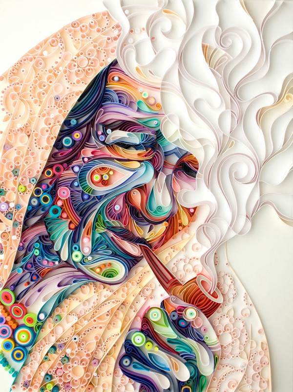 DIY Deko - Crafting with paper strips - artful, meaningful pictures