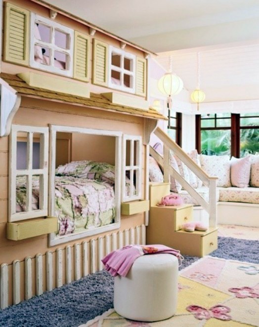 Wonderful girl beds in the form of houses