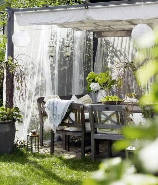 Covered terrace - 50 ideas for patio roof of modern houses