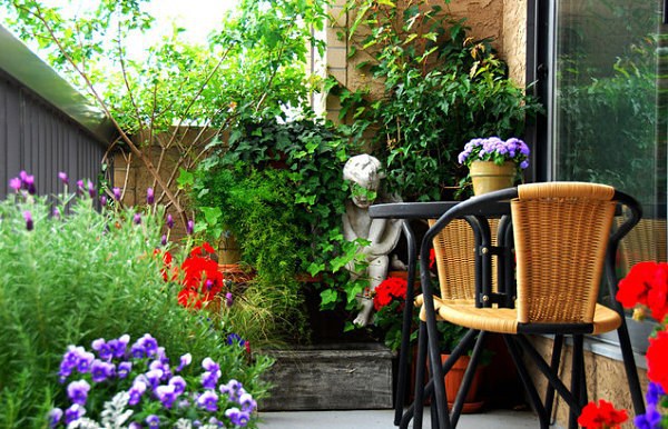 Gartengestaltung - Terrace design with plants - beautiful examples and advice for you