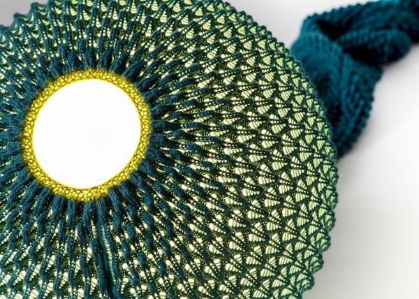 Knitted lampshades of Ariel Zuckerman