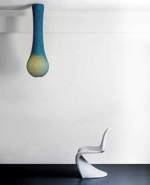 Knitted lampshades of Ariel Zuckerman