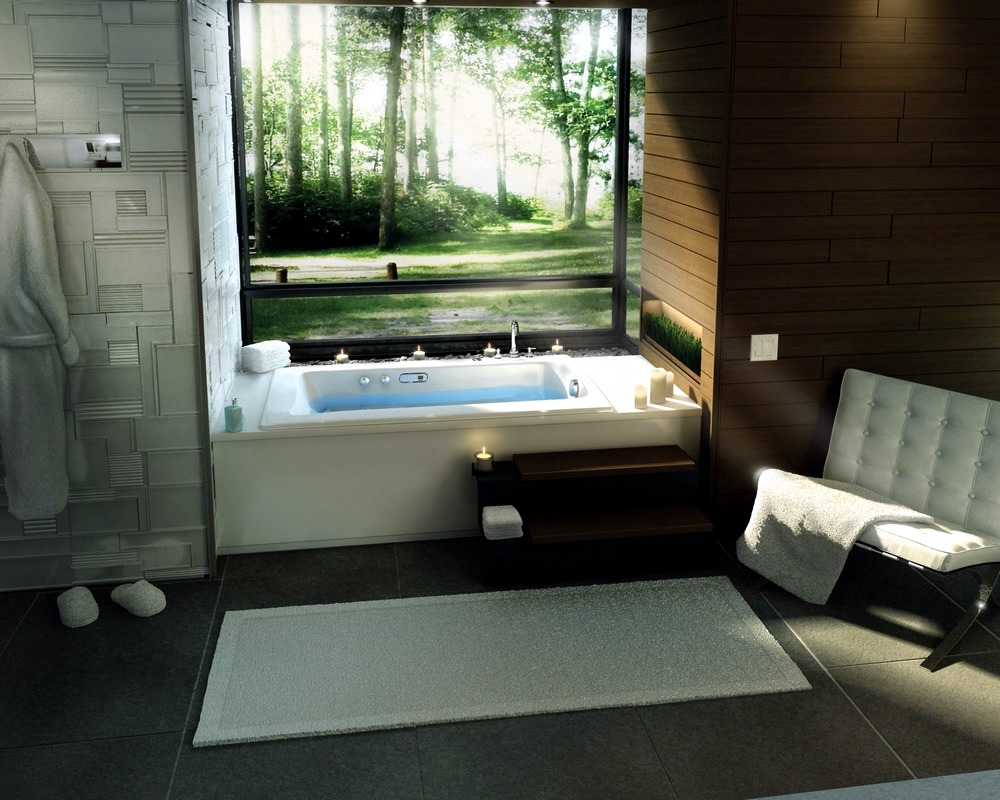 Bathtubs with views of nature Bathtubs with views of nature