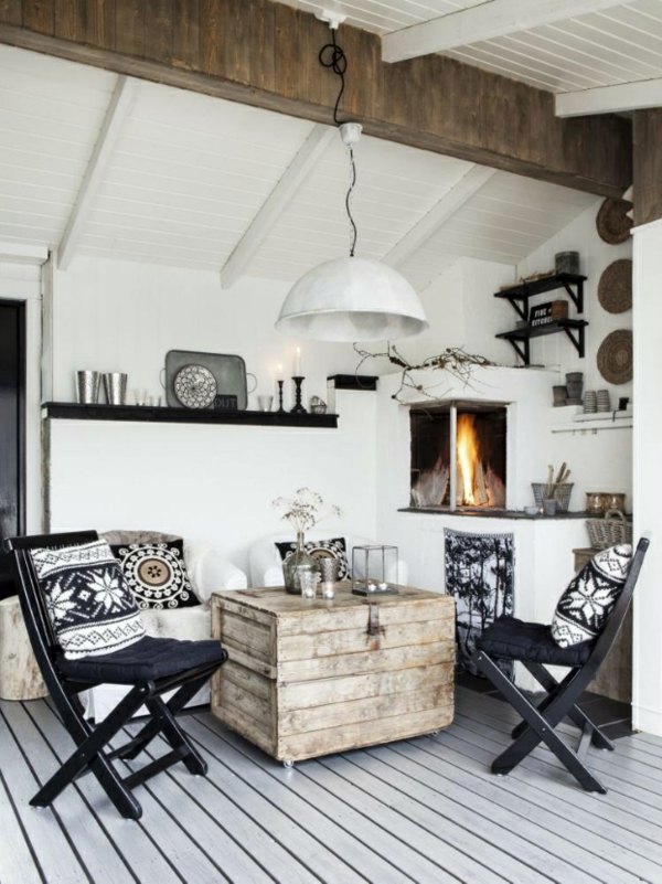 Living and set up - a cottage with Scandinavian design