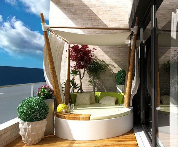 Gartengestaltung - Make small balcony - you create a green corner relaxation