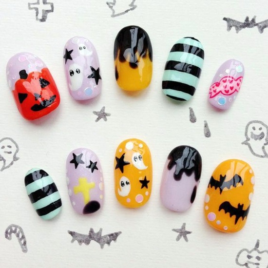 Halloween Deko - Nail Polish Ideas for Halloween - 40 inspiring nail design pictures