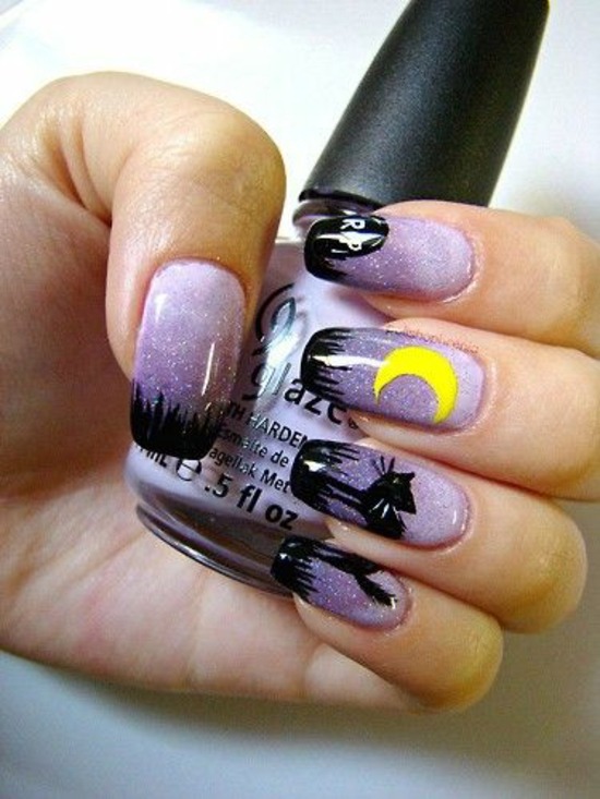 Nail Polish Ideas for Halloween - 40 inspiring nail design pictures Nail Polish Ideas for Halloween - 40 inspiring nail design pictures