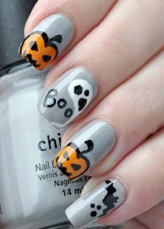 Nail Polish Ideas for Halloween - 40 inspiring nail design pictures Nail Polish Ideas for Halloween - 40 inspiring nail design pictures