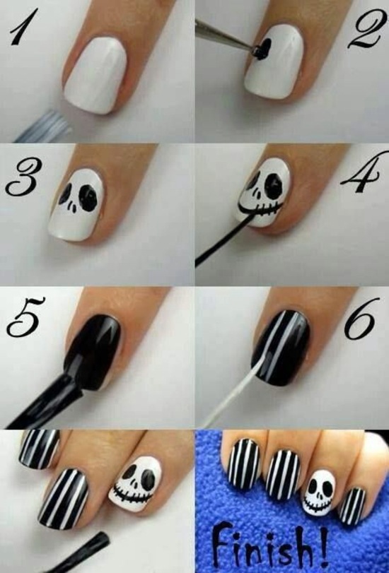 Nail Polish Ideas for Halloween - 40 inspiring nail design pictures Nail Polish Ideas for Halloween - 40 inspiring nail design pictures