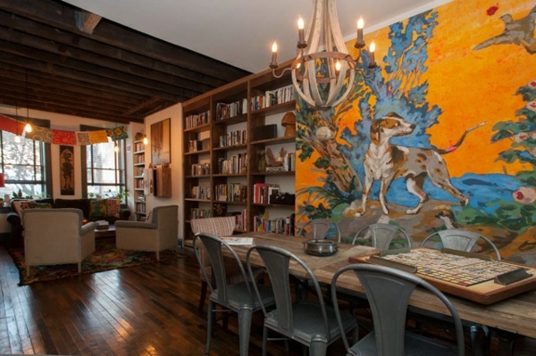 Plethora of colors and textures to an eclectic house in Pittsburgh Plethora of colors and textures to an eclectic house in Pittsburgh