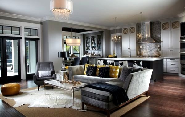 Modern black lamps shades in Interior Design - dark aura