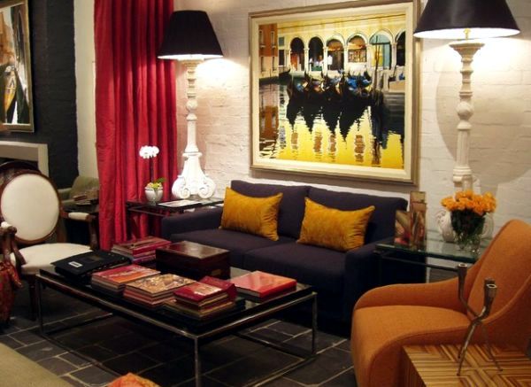 Modern black lamps shades in Interior Design - dark aura