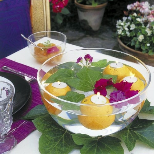 37 Cool Candles Ideas for Summer - original centerpiece on the table 37 Cool Candles Ideas for Summer - original centerpiece on the table