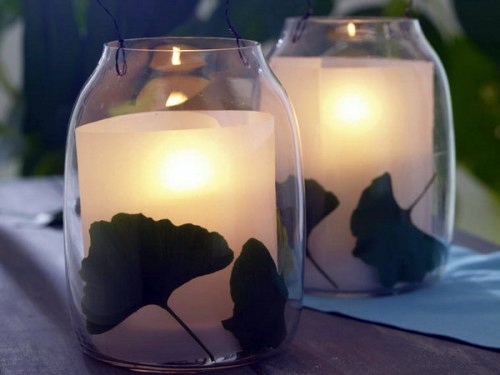 37 Cool Candles Ideas for Summer - original centerpiece on the table