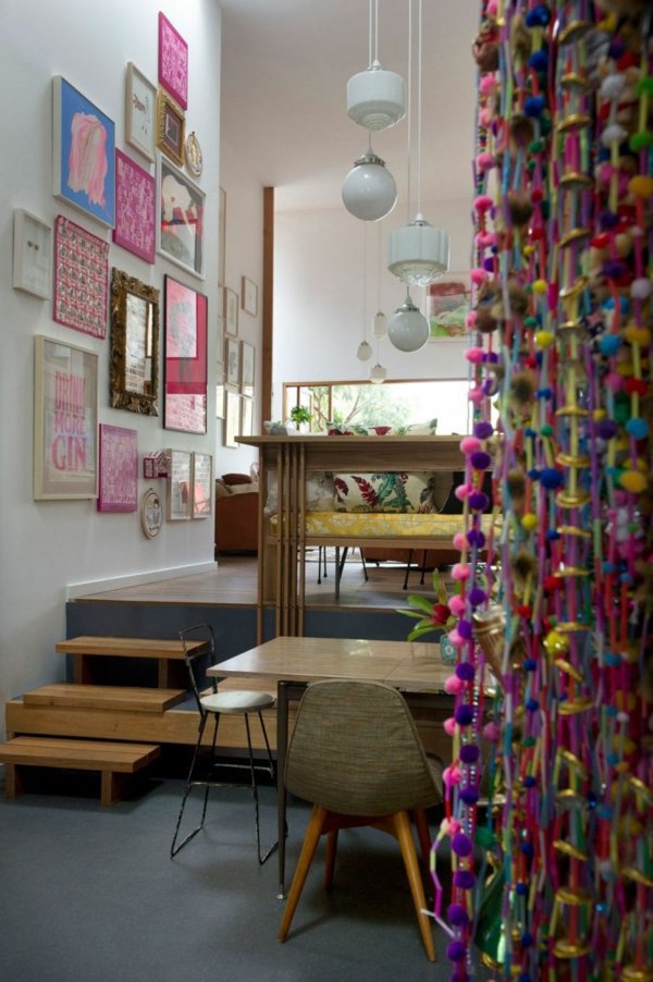 An eclectic house in Sydney shows colorful and playful interior