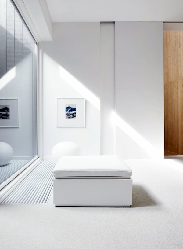 Minimalistic designed summer residence charmed with the simplicity of the interior design