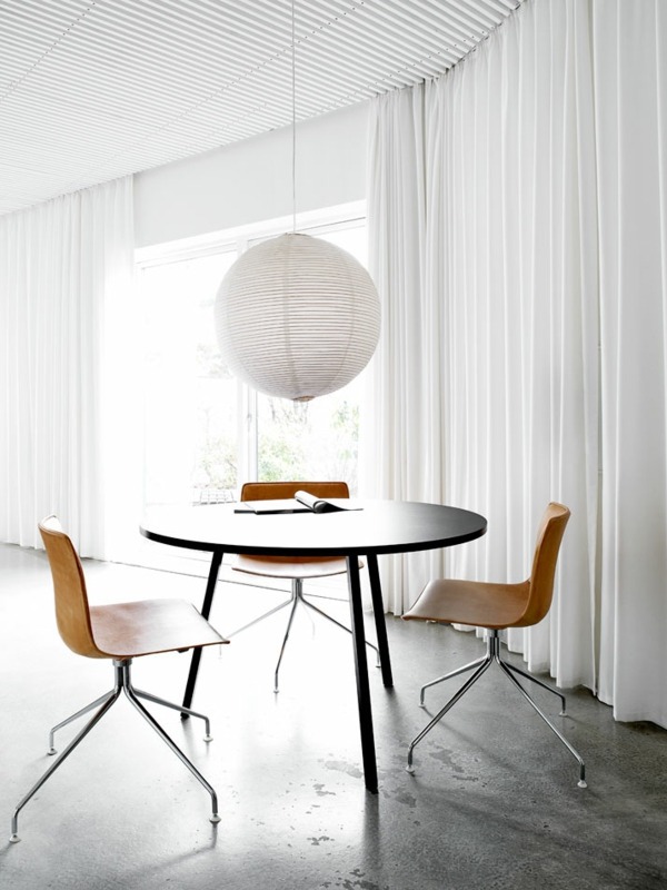 Minimalistic designed summer residence charmed with the simplicity of the interior design