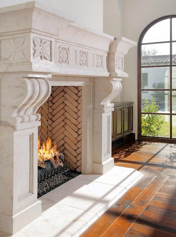 Smart application of Chevron patterns in the living room