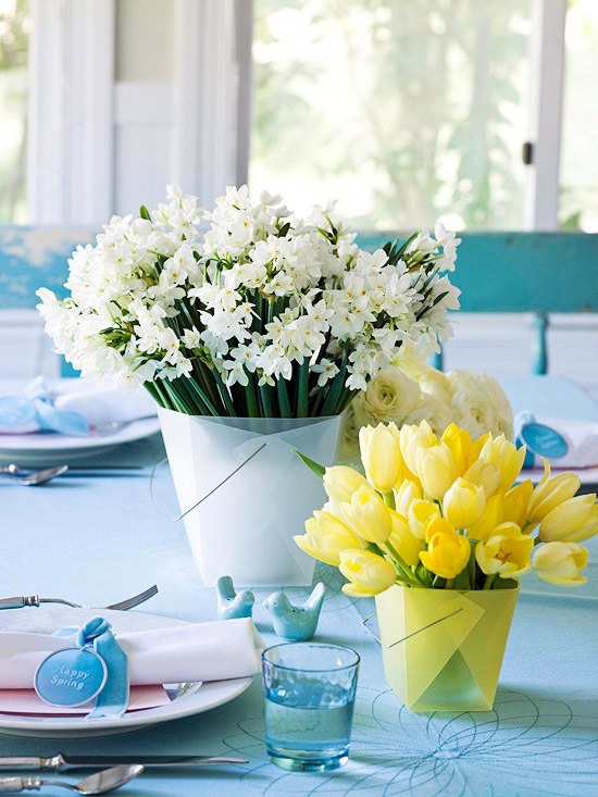 20 easy homemade Easter table decorations and placemats