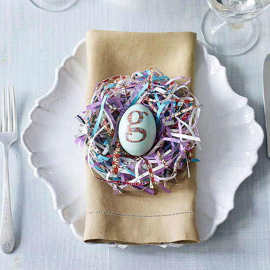 20 easy homemade Easter table decorations and placemats