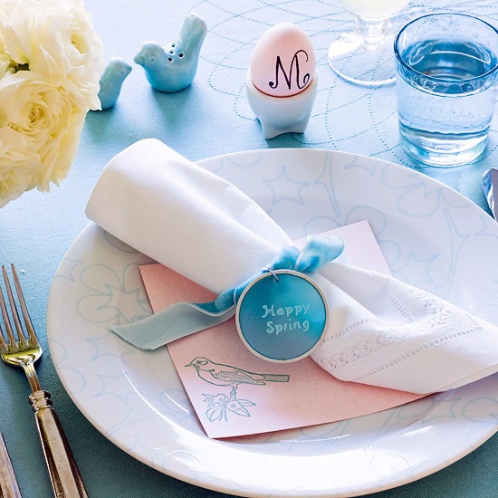 20 easy homemade Easter table decorations and placemats