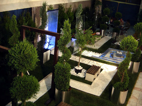Landscaping ideas with furniture