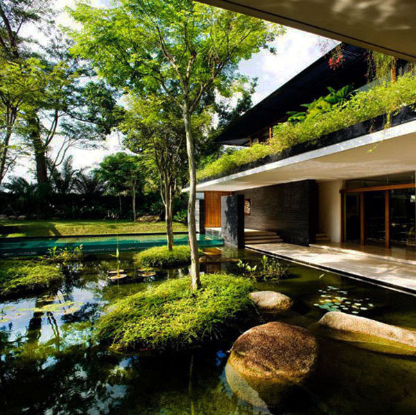Landscaping ideas with furniture