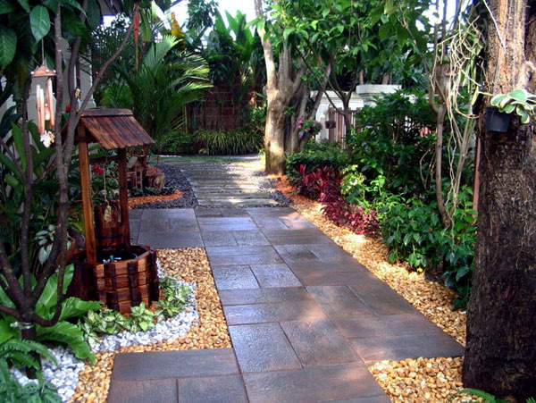 Landscaping ideas with furniture