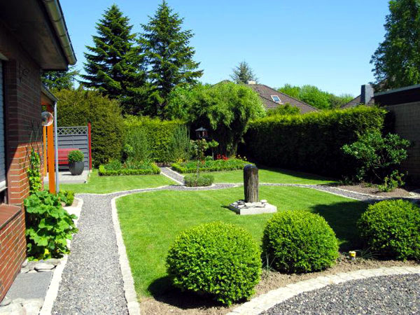 Landscaping ideas with furniture