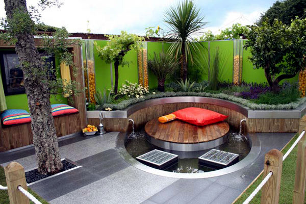 Landscaping ideas with furniture