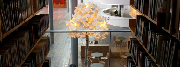 Original floor lamps inspired by nature - glowing tree leaves