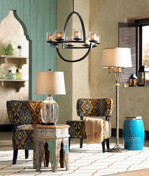 Elegant color scheme at home - beautiful pattern