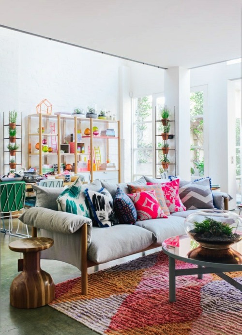Elegant color scheme at home - beautiful pattern