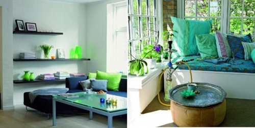 Elegant color scheme at home - beautiful pattern