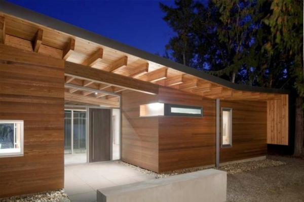 Wooden bungalow prefab house - 50 highly modern wood and log homes