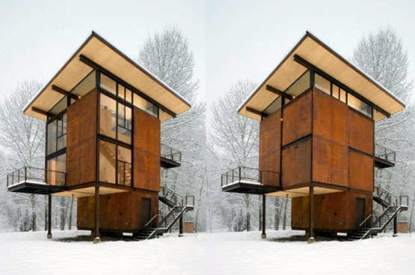 Wooden bungalow prefab house - 50 highly modern wood and log homes