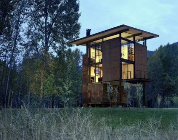 Wooden bungalow prefab house - 50 highly modern wood and log homes