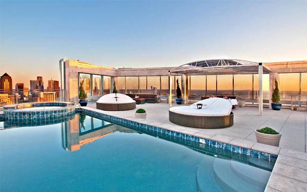 A stunning roof terrace design - 15 rooftop pools that will look just