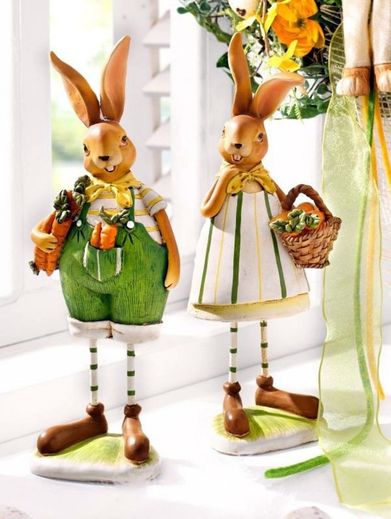 Easter decoration ideas with brightly painted and splendidly decorated Easter eggs