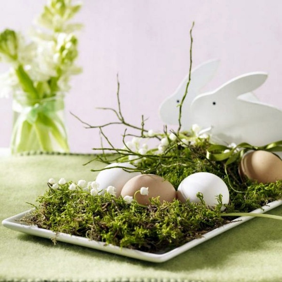 Easter decoration ideas with brightly painted and splendidly decorated Easter eggs
