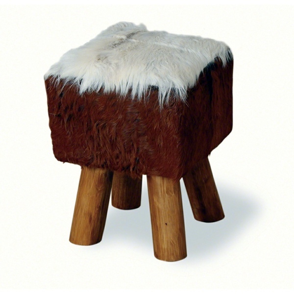 Kuhfellhocker And Armchair Cowhide As Extravagant Padding Interior Design Ideas Avso Org