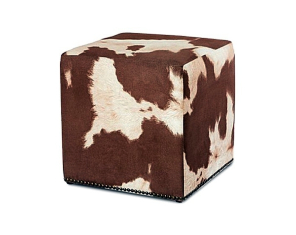 Kuhfellhocker and armchair - Cowhide as extravagant padding
