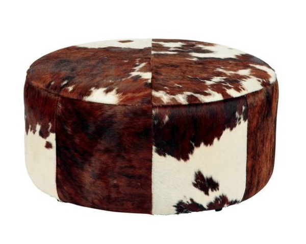 Kuhfellhocker and armchair - Cowhide as extravagant padding