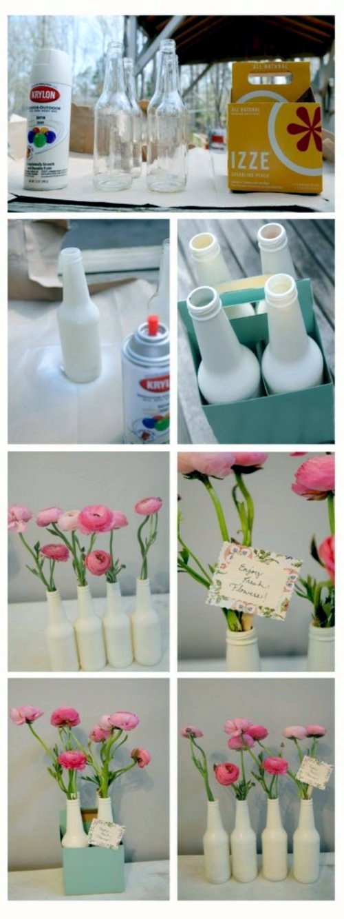 Tinkering with glass bottles - 15 creative DIY ideas to make you fun