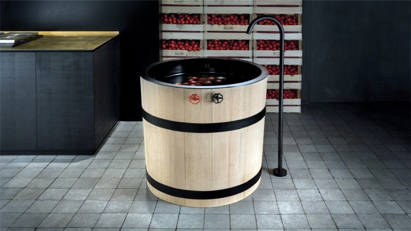 Italian kitchen furniture of Minacciolo - Tinozza is the new compact kitchen