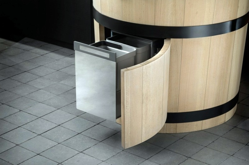Italian kitchen furniture of Minacciolo - Tinozza is the new compact kitchen