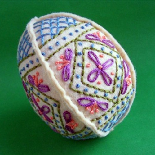 DIY Deko - How to decorate your Easter eggs with textiles