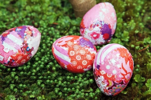How to decorate your Easter eggs with textiles