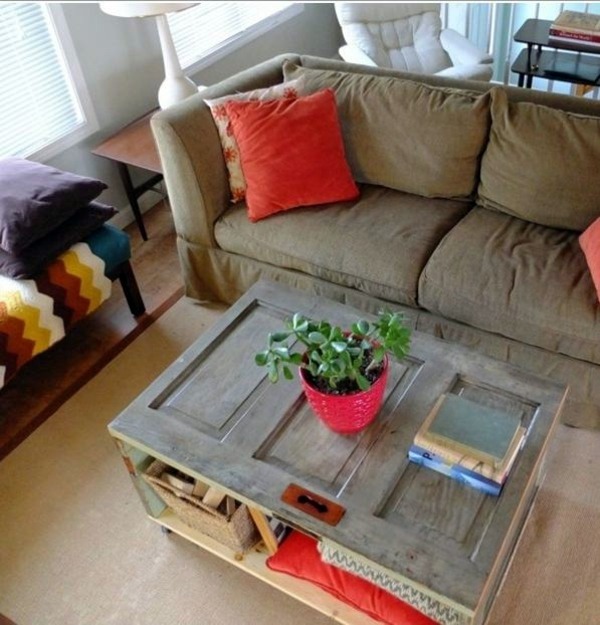 Old doors re-use - DIY wooden furniture Old doors re-use - DIY wooden furniture