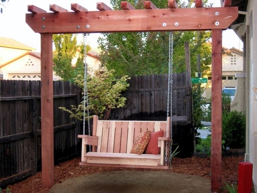 Wonderful ideas and tips on how to build a garden swing itself